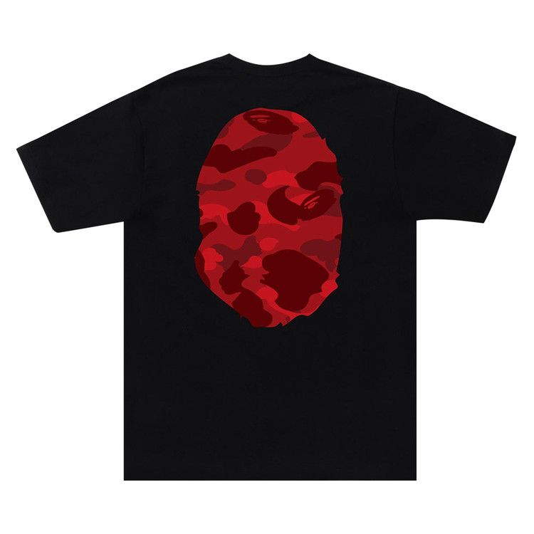 BAPE Camo Head 'Black/red' Tee