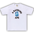 BAPE 'White/Blue' ABC College Tee