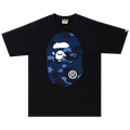 BAPE Head Camo 'Black/Navy' Tee