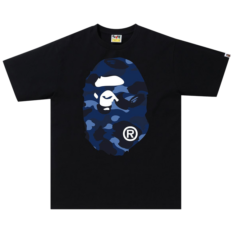 BAPE Head Camo 'Black/Navy' Tee