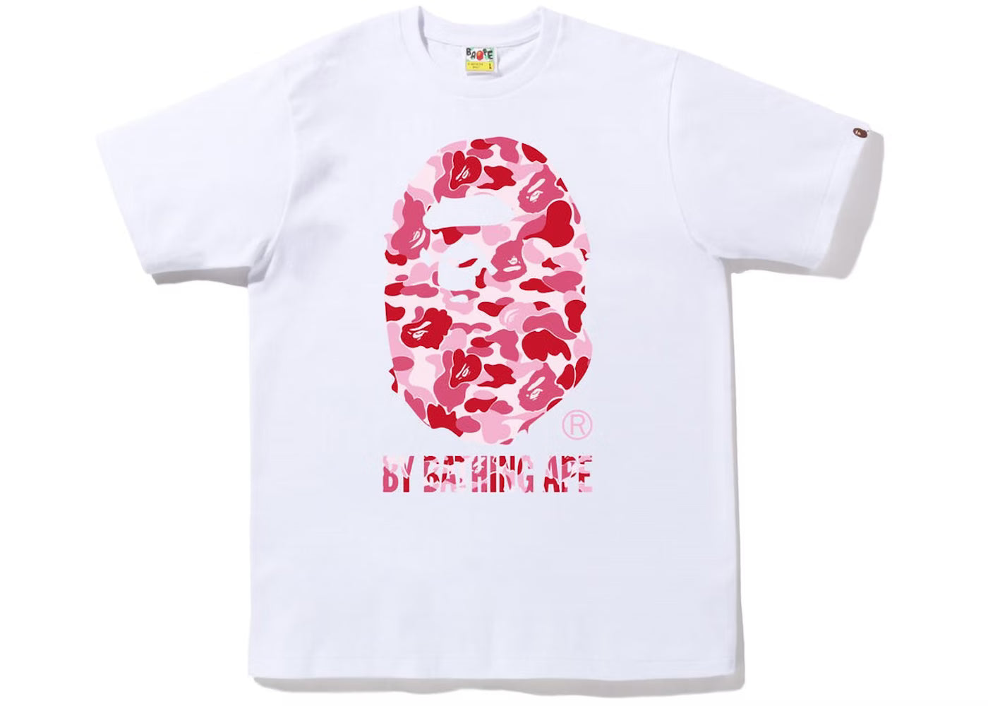 BAPE 'White/Pink' ABC Camo Tee
