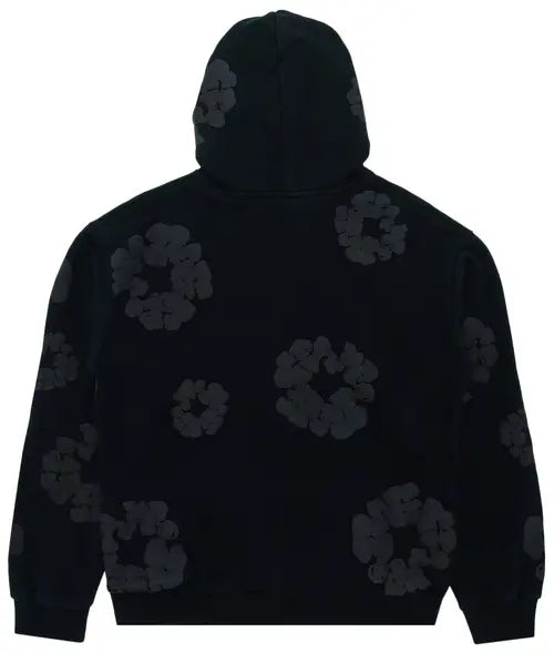 Denim Tears Cotton Wreath 'Black Monochrome' Hoodie