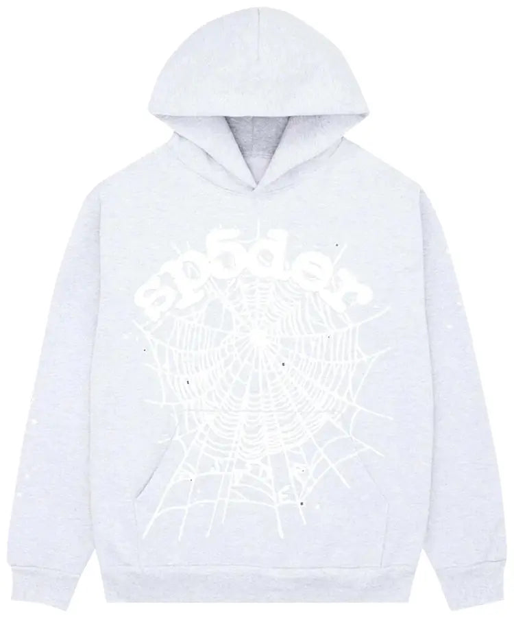 Sp5der OG Web 'Heather Grey' Hoodie