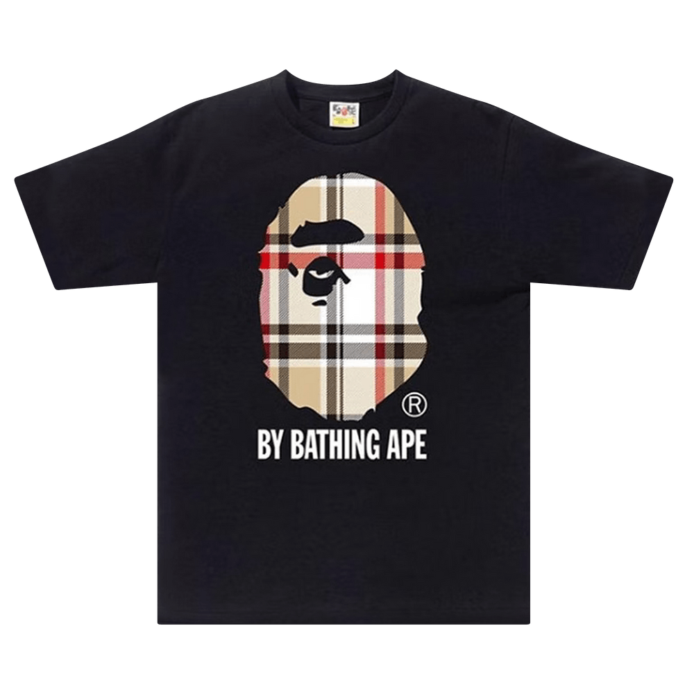 BAPE Check 'Black/Beige' Tee
