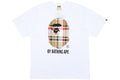BAPE Check 'White/Beige' Tee
